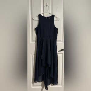 Gianni Bini Girls Shiny Navy Sleeveless Dress